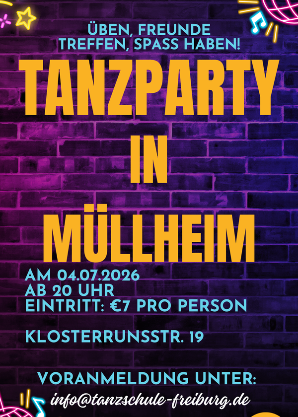 Tanzparty in M�llheim 